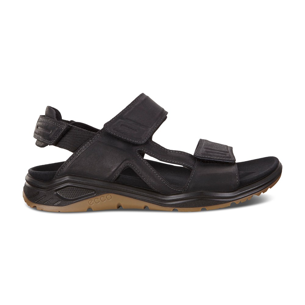 ECCO Mens Sandals Black - X-Trinsic Flat - DZO-325497